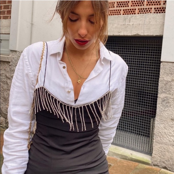 Zara black fringe dress - Picture 4 of 10